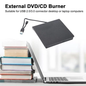 External DVD/CD Burner USB3.0 TypeC Laptop Desktop Mobile External Optical Dr FY - Afbeelding 1 van 22