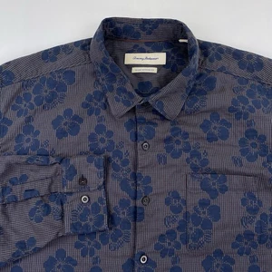 Tommy Bahama Shirt Mens XXL Island Modern Fit Long Sleeve Hawaiian Button Floral - Picture 1 of 8