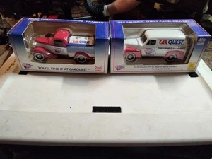 2 Carquest Diecast Coin Banks - Tanker And Panel Delivery - Picture 1 of 3