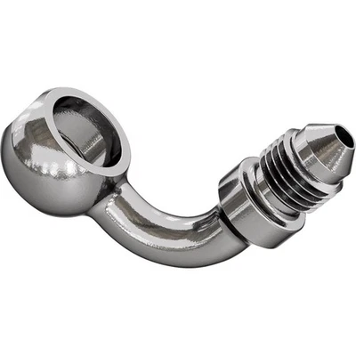 Goodridge Banjo Adaptor - 90° for 7/16" Bolt - Stainless Steel P599-03-04C - Image 1 of 4