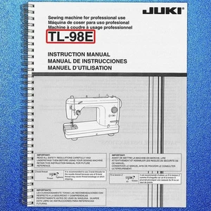 JUKI TL-98E Nähmaschine Bedienungsanleitung Bedienungsanleitung - HARTE SPULENBINDUNG - Bild 1 von 5