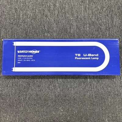 Satco Hygrade T8 U-Bend Fluorescent Lamp FB32T8/841/6/ENV 4100K 6" 32W S8458 - Image 1 of 2