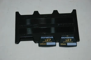 Olympus XD Memory Cards 128MB and 32MB with Olympus Card holder  Card  (X4) - Picture 1 of 1