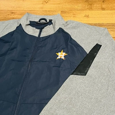 Chaqueta de béisbol bordada con cremallera completa Dunbrooke azul XXL de los Astros de Houston para hombre MLB Foto 1 de 4