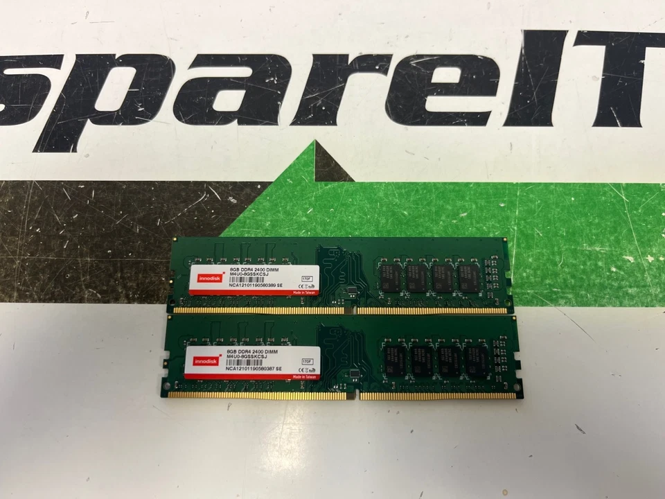 Lot of 2 Innodisk M4U0-8GSSKCSJ 8GB DDR4 DIMM - Image 1 of 1