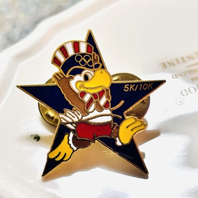 Limited Edition 1984 Los Angeles Olympics Sam the Eagle Pin 5k 10k Runner - Image 1 of 4