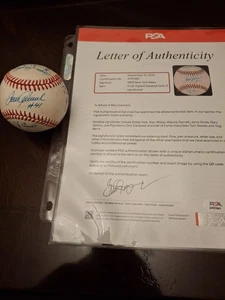 1969 METS CHAMPIONS LEGENDS (9) SIGNED HANDSIGNIERT BASEBALL BERRA + RARE PSA/DNA - Bild 1 von 9