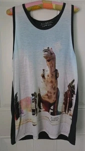 Camisa de dinosaurio Billabong × blanca Mike para hombre talla L sin mangas  - Imagen 1 de 9
