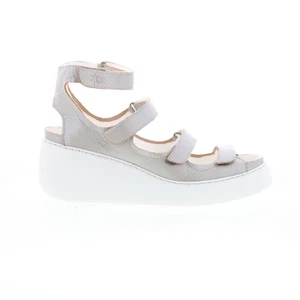 Fly London Drop DROP521FLY-004 Mujer Plateado Cuero Correa Sandalias Zapatos 40 - Imagen 1 de 8