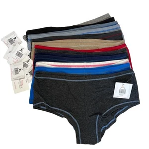 Sexy Basics Panties Women Medium 12 Pack Multi Color Cotton Spandex Hipster NEW - Picture 1 of 7