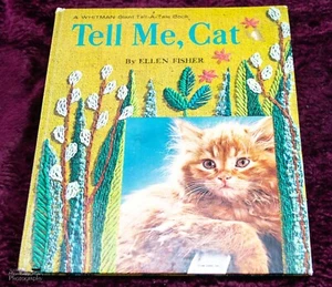 Tell Me Cat Hardback Book By Ellen Fisher 1965 Western Printing & Lithographing - Picture 1 of 10