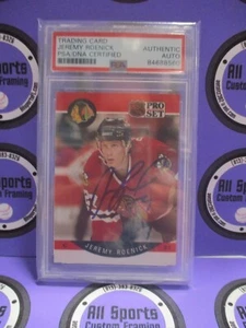 Jeremy Roenick Autographed Signed 1990-91 NHL Pro Set Card PSA Slab #84688560 - Picture 1 of 7