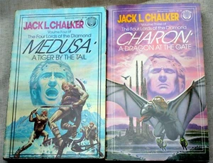 Lot 2 Vintage 1985 Jack Chalker LORDS OF THE DIAMOND 3-4 CHARON ~ MEDUSA - Bild 1 von 7