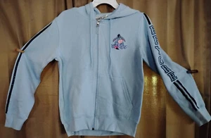 NEW with tags Vintage EEYORE SAD TAIL HOODIE ZIP UP JACKET size S jr DISNEY - Picture 1 of 5