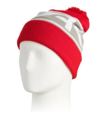 NEW Oakley Wanderlust Pom Pom Red Beanie Hat, One Size Fits All   cap - Image 1 of 2