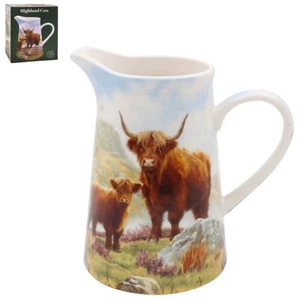 Highland Cow and Calf (Macneil Studios) Design Fine China Jug - Bild 1 von 1