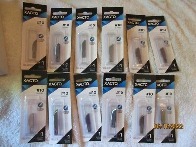 NEW X Acto X210 No. 10 General Purpose Blade. 12 packs of 5 - 60 blades total - Image 1 of 4