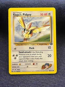 2000 Pokémon Koga's Pidgey Gym Challenge Set Unlimited 80/132 WOTC - Picture 1 of 2