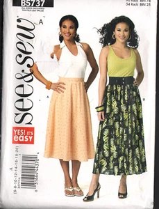 Butterick See & Sew B5737 Sewing Pattern Misses Skirt Size 6-20 uncut - Picture 1 of 1