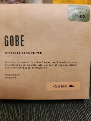 Gobe ND256, 86MM 16-Layer MRC , Neutral Density Filter- NEW - Image 1 of 2