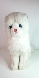 Steiff White Angora Cat Plush 2753/26 11in Vintage No Tag - Has Button on Ear - Picture 1 of 10