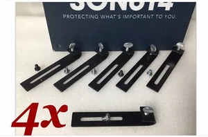 4 pcs Mounting Brackets, J Shape, J Hook, for CCTV Security Surveillance Camera - Bild 1 von 10