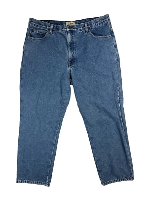 LL Bean VTG Classic Fit Fleece Lined Jeans Mens 42x29 (FITS 40x29) Denim - Image 1 of 4