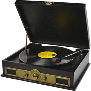 MBEAT USBTR98 Vintage USB Turntable Recorder Bluetooth Spk AM FM Radio Unique - Picture 1 of 5