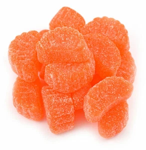 Large Orange Slices BULK CANDY Jelly {1/2 pound bag} FAT FREE CANDY - Picture 1 of 3