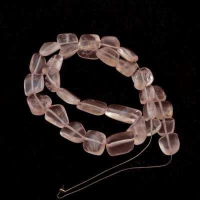 Natural Rose Quartz Beads Nugget Shape Beads 16 Inch Strand 12X10-17X13 MM Beads - Image 1 of 4