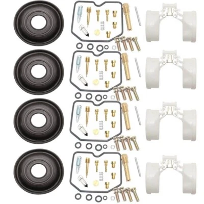 4X Kit de reparación de carburador para Suzuki GSF600S 1996-2003 Bandit 600 diafragma flotador Foto 1 de 3
