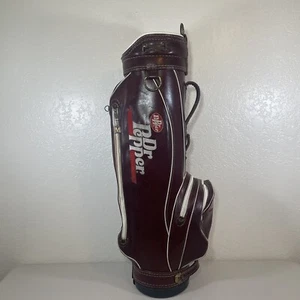 Vintage Dr. Pepper Golf Bag By Ron Miller Pro Model No Rain cover Cart Bag - Picture 1 of 20