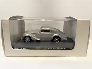SKODA Model Car Popular Coupe Sport Monte Carlo 1:43 - Dealership Issue - RARE - Picture 1 of 10