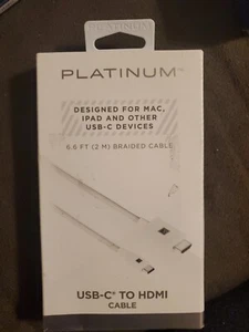 Platinum- 6.6' USB-C to HDMI Cable - White - Great PT-AFCCH - Picture 1 of 1