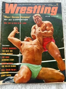 Wrestling  Revue Magazine   Dec. 1962- Ed Carpenter, Hans Herman, Brenda Scott - Picture 1 of 4