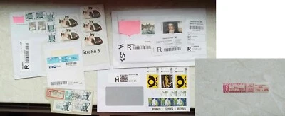 6 Teile Einschreiben _|#|_ 3 frankierte Briefe _|#|_ 2x DDR _|#|_ 1x LVZ-Post - Bild 1 von 3