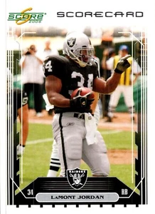 2006 Score #197 LaMont Jordan Scorecard #/750 - Picture 1 of 2