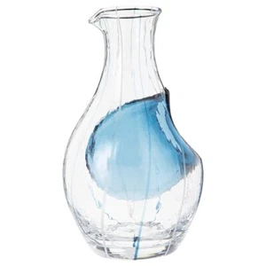 Toyo Sasaki Glass Sum Glass Cold Sake Carafe (Blue) 300ml From Japan - Picture 1 of 4