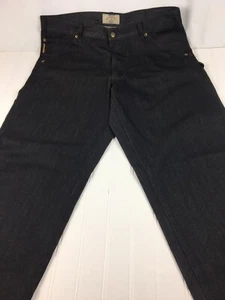 GIORGIO ARMANI MILANO KALBSVELOURSLEDER SCHWEISSER CARPENTER JEANS schwarz Herrengröße 38 x 35 - Bild 1 von 12