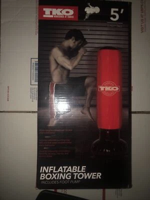 Nueva torre de boxeo inflable TKO (5 pies de altura) (bomba incluida) Foto 1 de 2