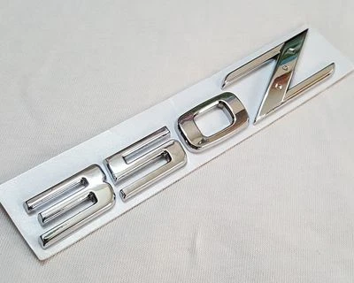 NUEVO JDM Cromo 350Z Letra Baúl Insignia Trasera Emblema Adhesivo Para 350Z Fairlady Z33 Foto 1 de 4