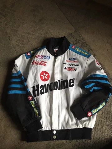 Authentic NASCAR Jacket Havoline Ricky Rudd size Youth Small - Nice Cover
