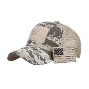 ACU AMERICAN FLAG MESH TRUCKER PATCH HAT, IN SEALED BAG. SUPPORT YOUR 2A RIGHTS. - Picture 1 of 8