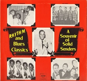 COMPILATION "A SOUVENIR OF SOLID SENDERS" DOO WOP LP 1981 RHYTHM 1000 VINYL BLEU - Picture 1 of 2