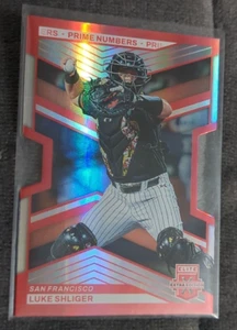 2023 Panini Elite Extra Edition - Red Prime Numbers #102 Luke Shliger /60 (RC) - Bild 1 von 4