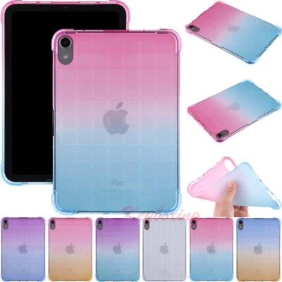 For iPad 9th 8th 7th 6th 5th Gen/Mini/Air/Pro Silicone TPU Gel Clear Case Cover - Image 1 of 4