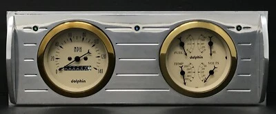 1941 1942 1943 1944 1945 1946 Chevy Truck Quad Gauge Cluster Gold Foto 1 de 4