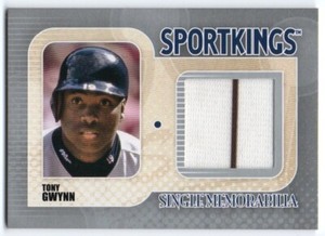 2010 Sportkings Single Memorabilia Silver SM-28 Tony Gwynn /26