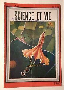 REVUE SCIENCE ET VIE N° 322 MAGAZINE JUIN 1944 SAUT EN PARACHUTE WW2 GUERRE