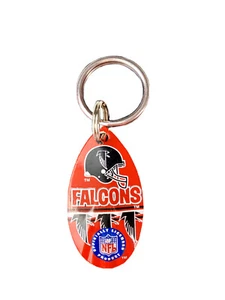 NFL Atlanta Falcons Logo Vintage Teardrop Spinner Keychain - Picture 1 of 1